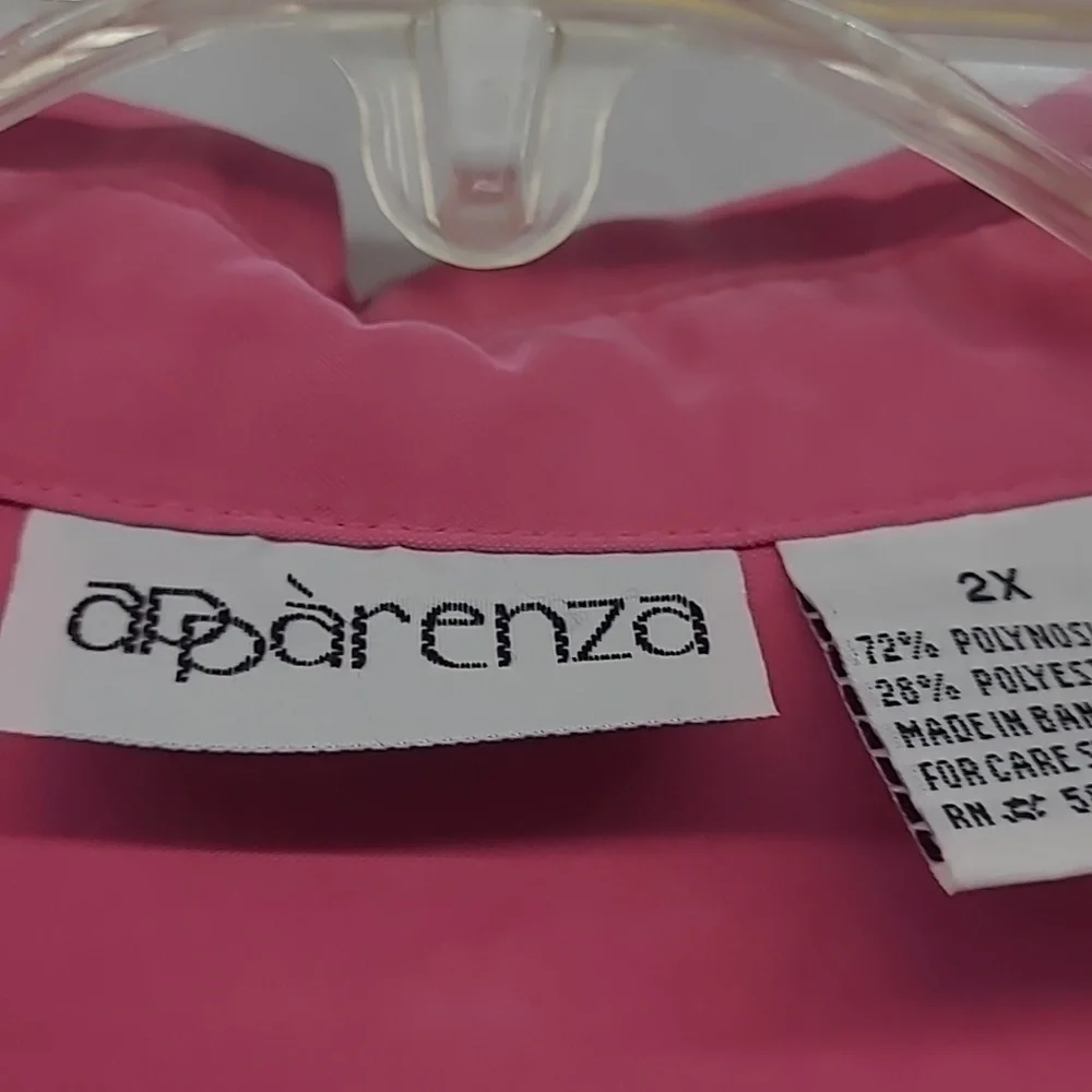 Apparenza Fuchsia Safari Vest Size 2X Utility Pockets Zip Front Academia Hiking